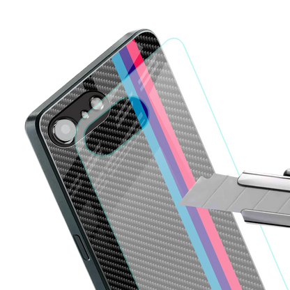 Carbon Fiber stylish phone case for iphone 16e | glossy glass and slim fit