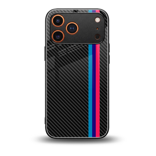 Carbon Fiber back phone cover | glass case for iphone 17 pro