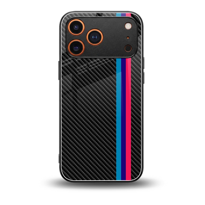 Carbon Fiber back phone cover | glass case for iphone 17 pro max