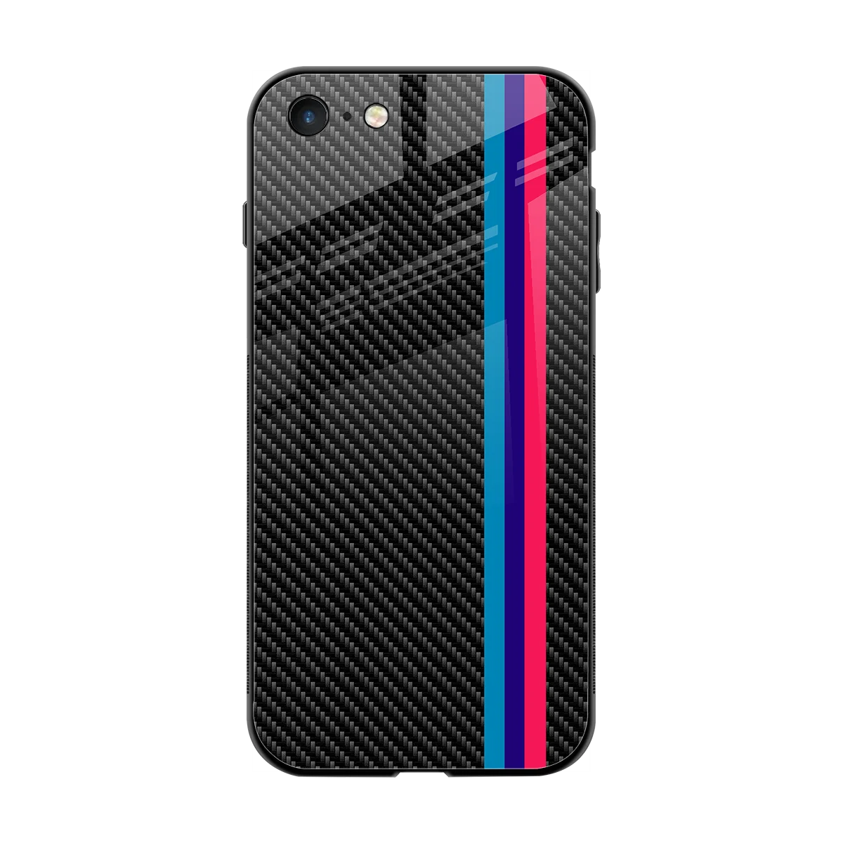 Carbon Fiber back phone cover | glass case for iphone 7