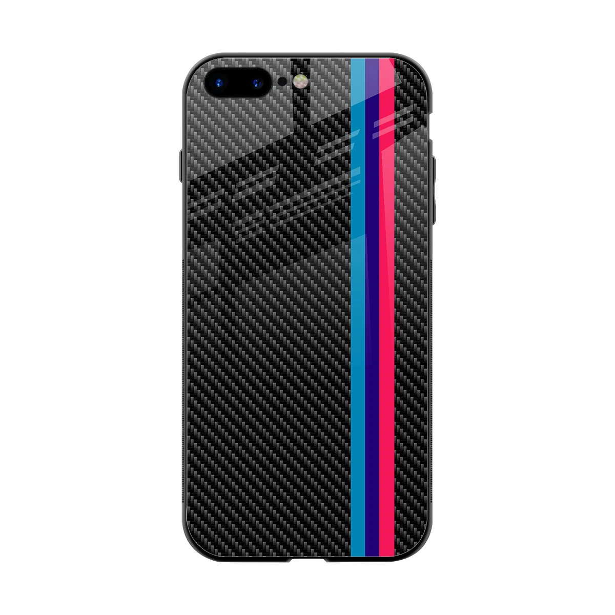 Carbon Fiber back phone cover | glass case for iphone 7 plus