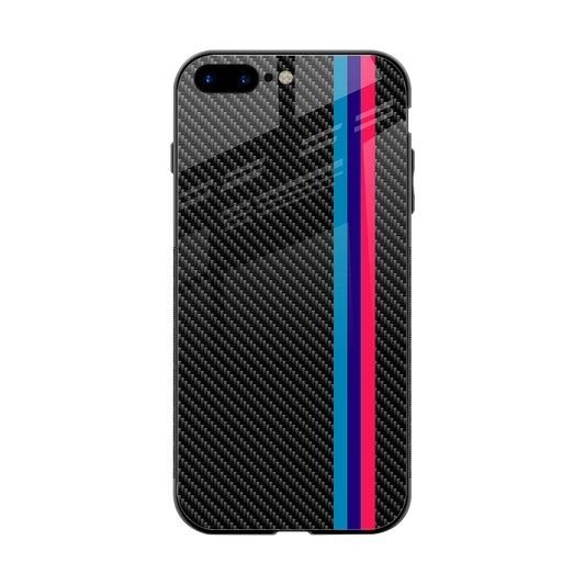 Carbon Fiber back phone cover | glass case for iphone 7 plus
