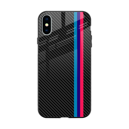 Carbon Fiber back phone cover | glass case for iphone x