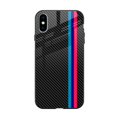 Carbon Fiber back phone cover | glass case for iphone xs