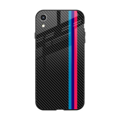 Carbon Fiber back phone cover | glass case for iphone xr