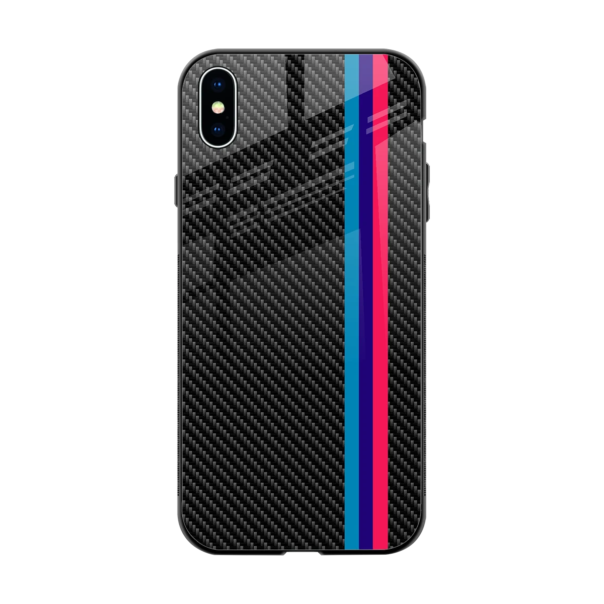 Carbon Fiber back phone cover | glass case for iphone xs max