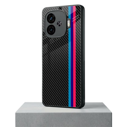 Carbon Fiber iqoo neo 10r 5g mobile cover | shockproof glass phone case