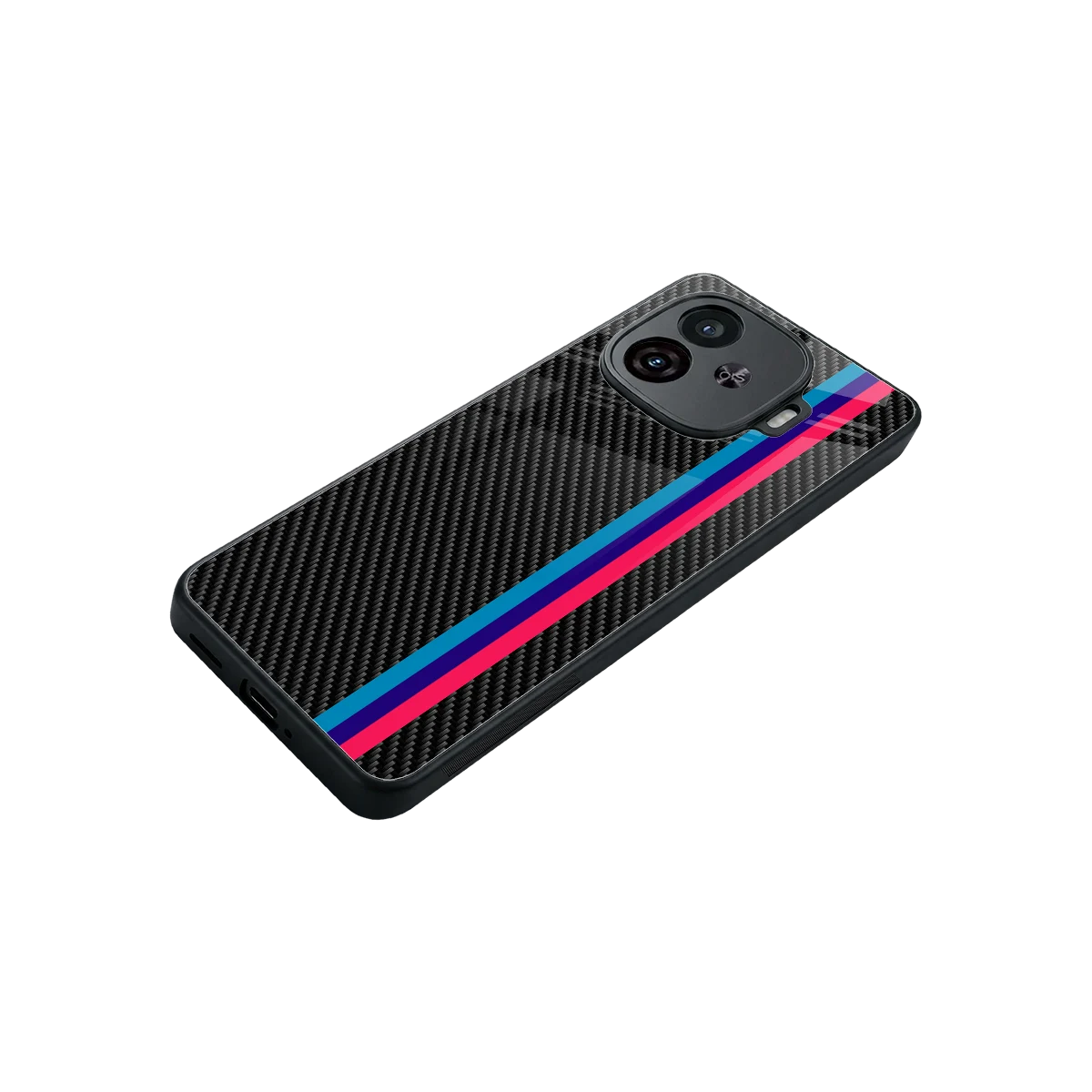 Carbon Fiber stylish phone case for iqoo neo 10r 5g | glossy glass and slim fit