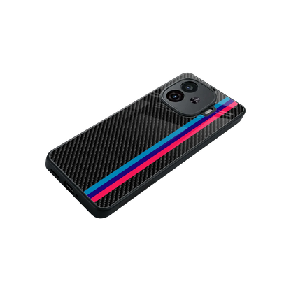 Carbon Fiber stylish phone case for iqoo neo 10r 5g | glossy glass and slim fit