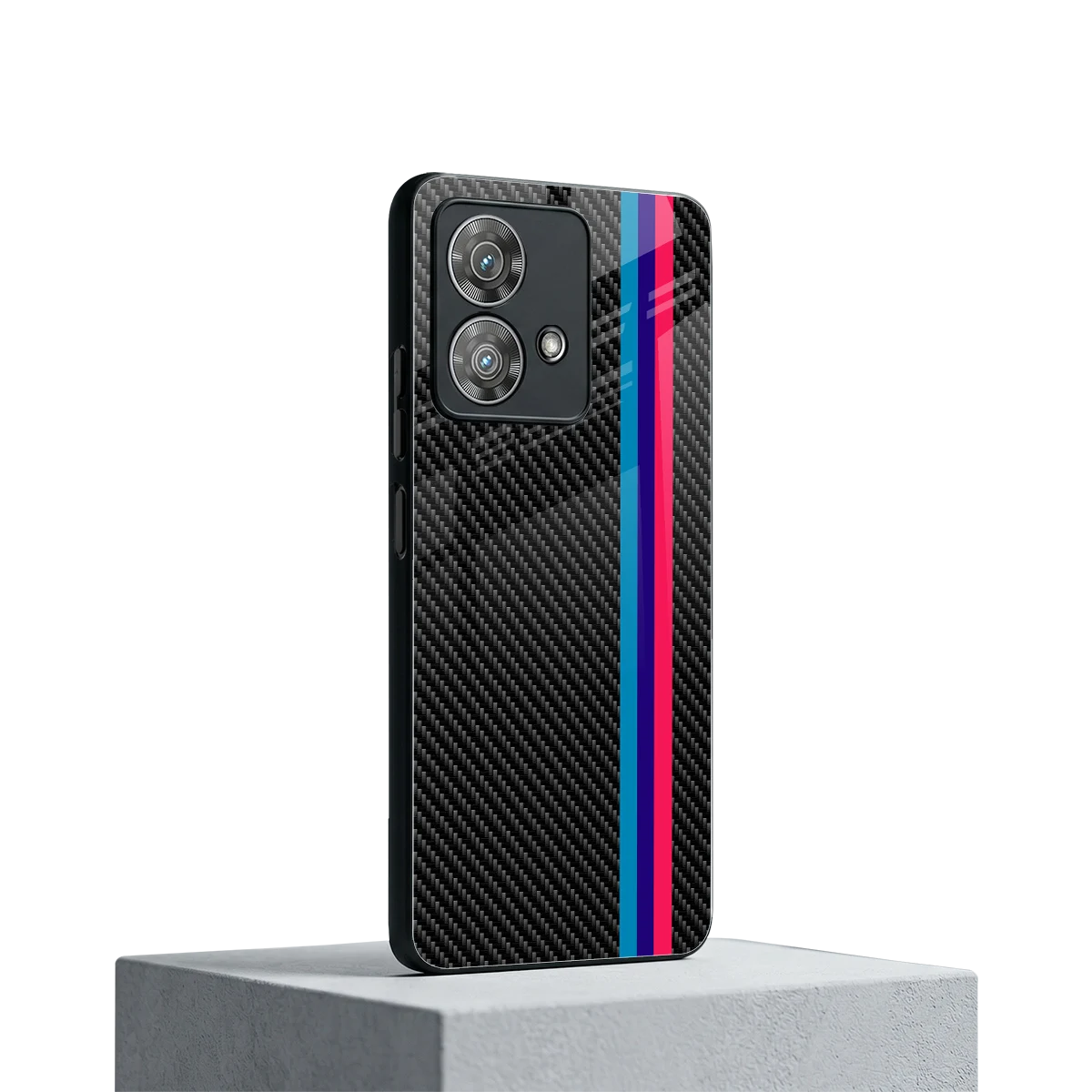 Carbon Fiber motorola edge 40 neo 5g mobile cover | shockproof glass phone case