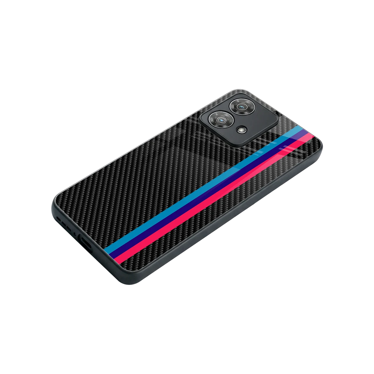 Carbon Fiber stylish phone case for motorola edge 40 neo 5g | glossy glass and slim fit