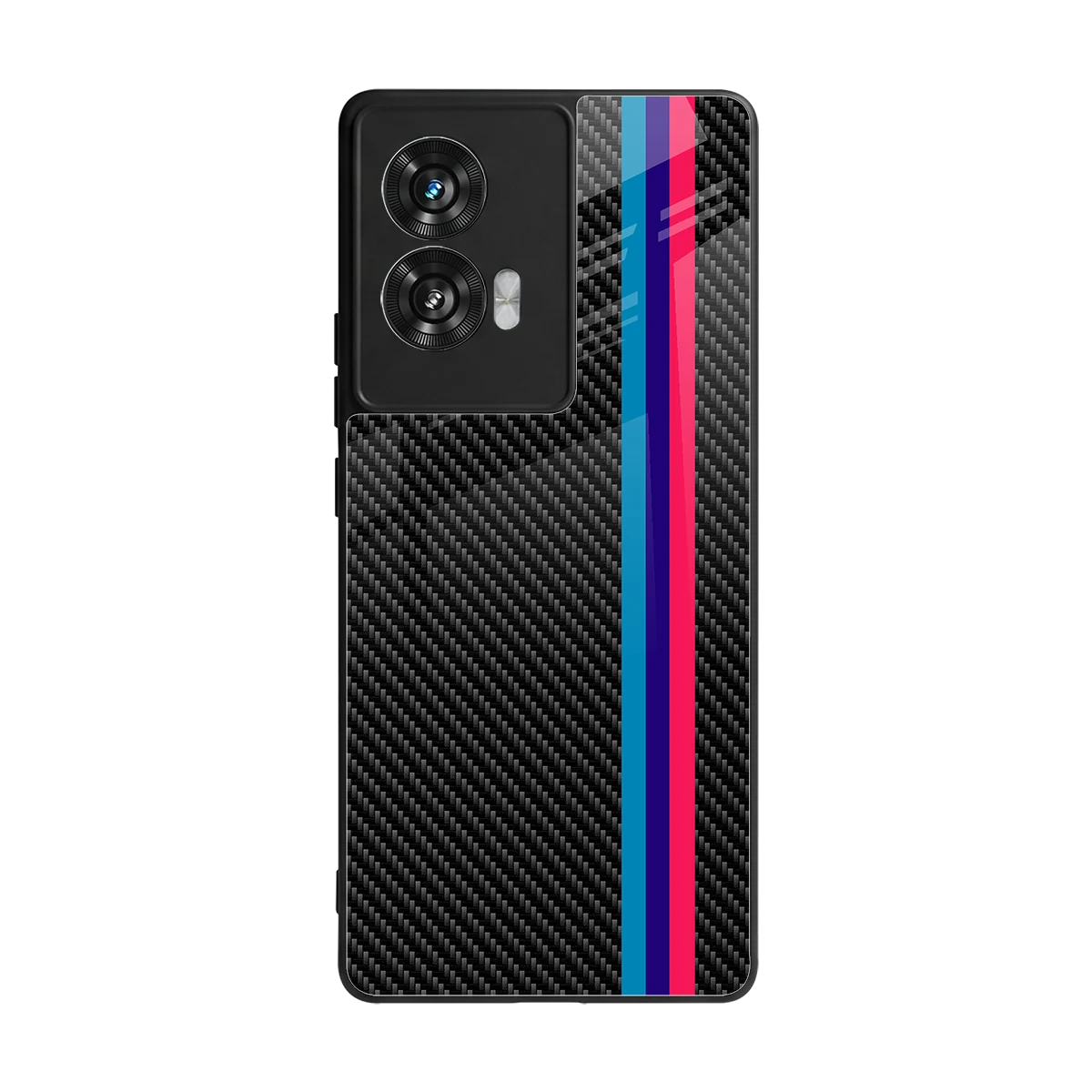 Carbon Fiber back phone cover | glass case for motorola edge 50 fusion