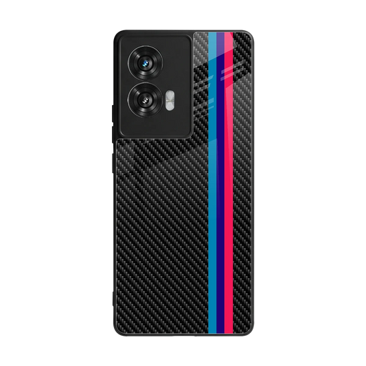 Carbon Fiber back phone cover | glass case for motorola edge 50 fusion