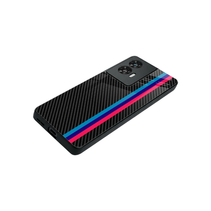 Carbon Fiber stylish phone case for motorola edge 50 fusion | glossy glass and slim fit