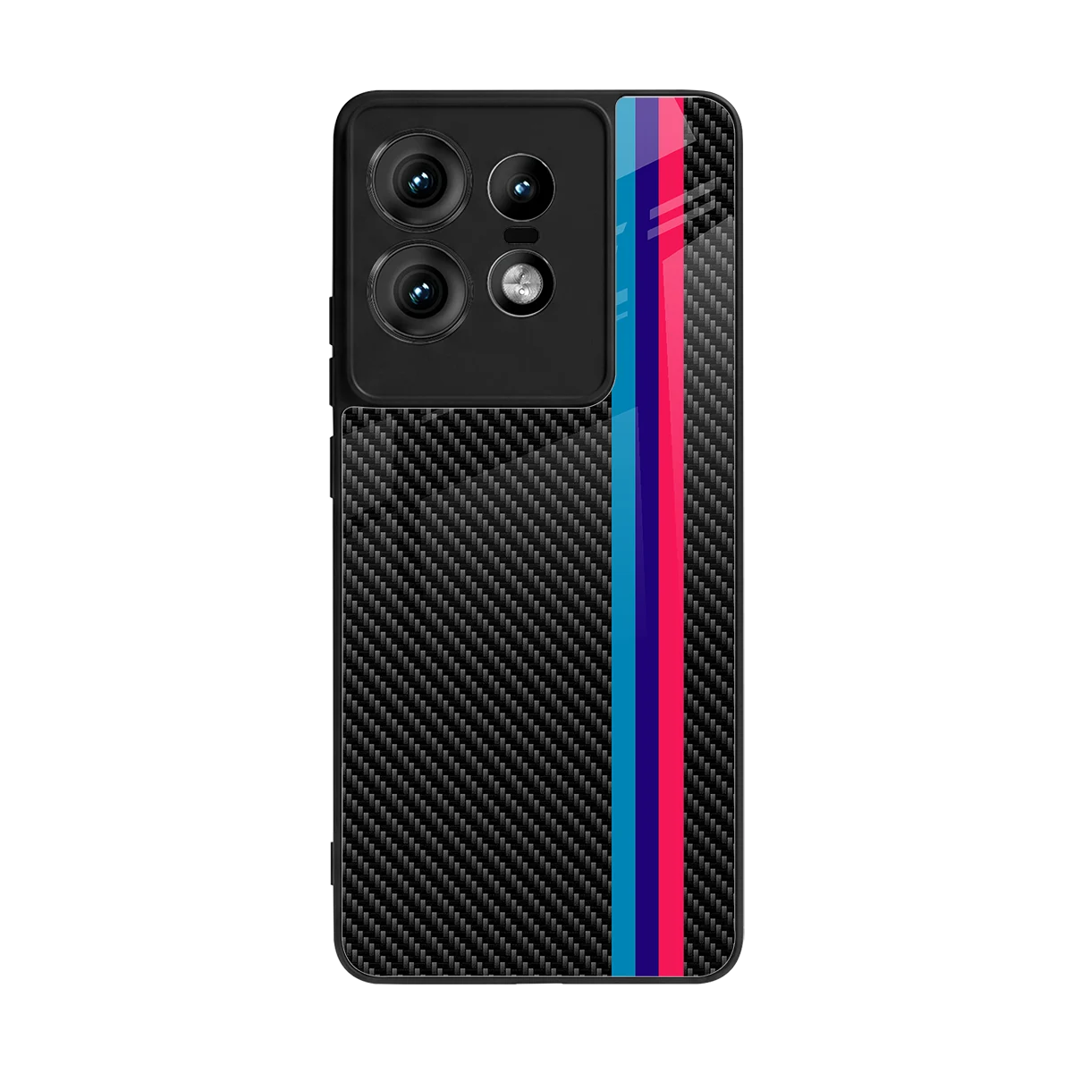 Carbon Fiber back phone cover | glass case for motorola edge 50 pro