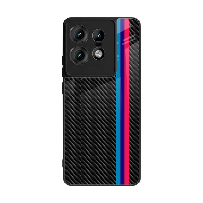 Carbon Fiber back phone cover | glass case for motorola edge 50 pro