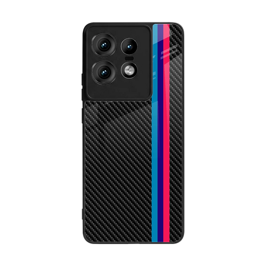 Carbon Fiber back phone cover | glass case for motorola edge 50 pro