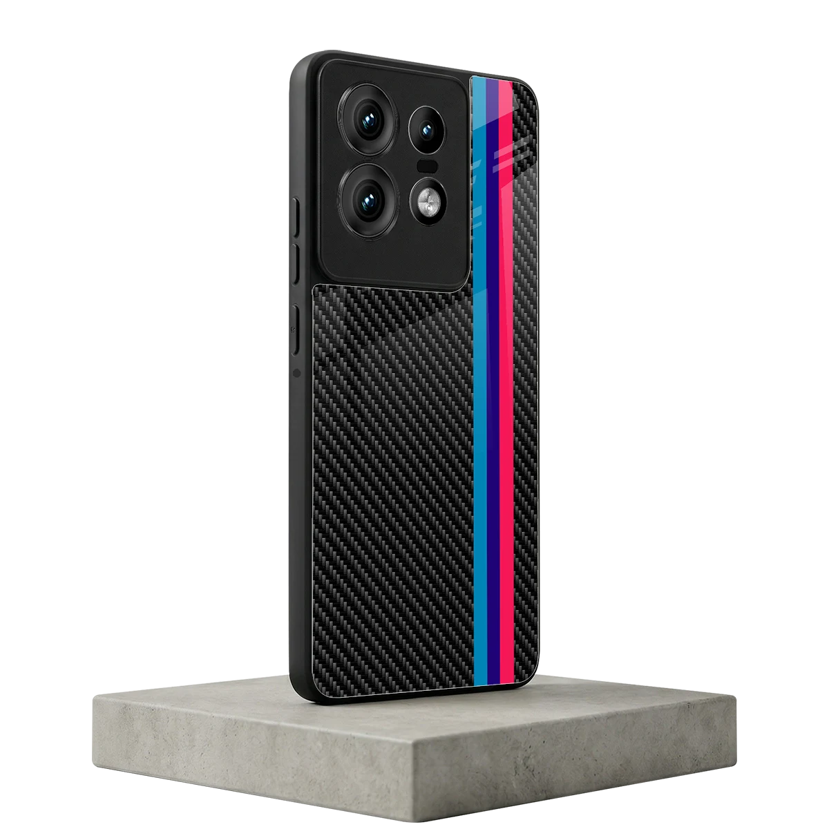 Carbon Fiber motorola edge 50 pro mobile cover | shockproof glass phone case