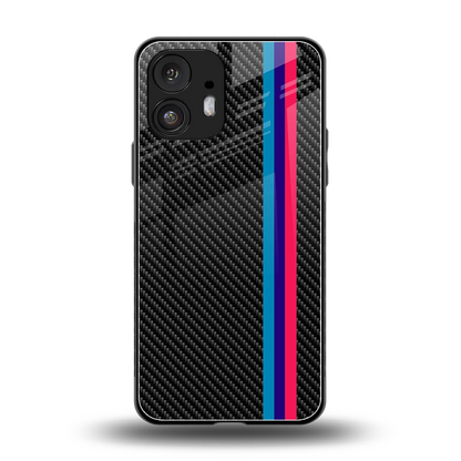 Carbon Fiber back phone cover | glass case for nothing phone 2
