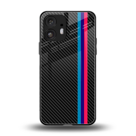 Carbon Fiber back phone cover | glass case for nothing phone 2