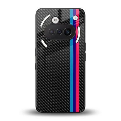 Carbon Fiber back phone cover | glass case for nothing phone 3a