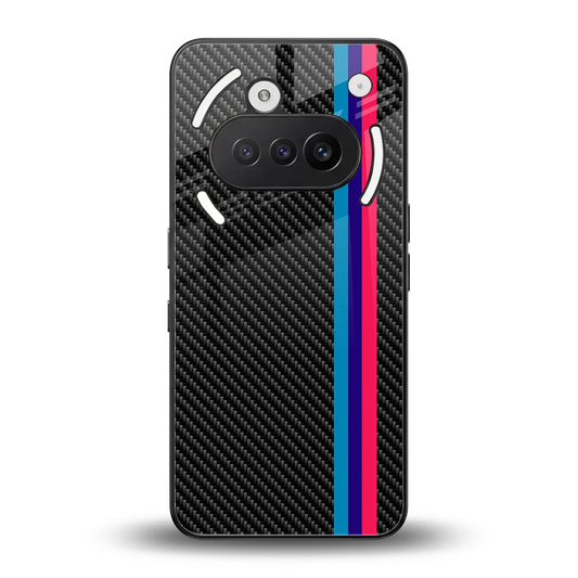 Carbon Fiber back phone cover | glass case for nothing phone 3a