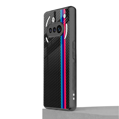 Carbon Fiber nothing phone 3a mobile cover | shockproof glass phone case
