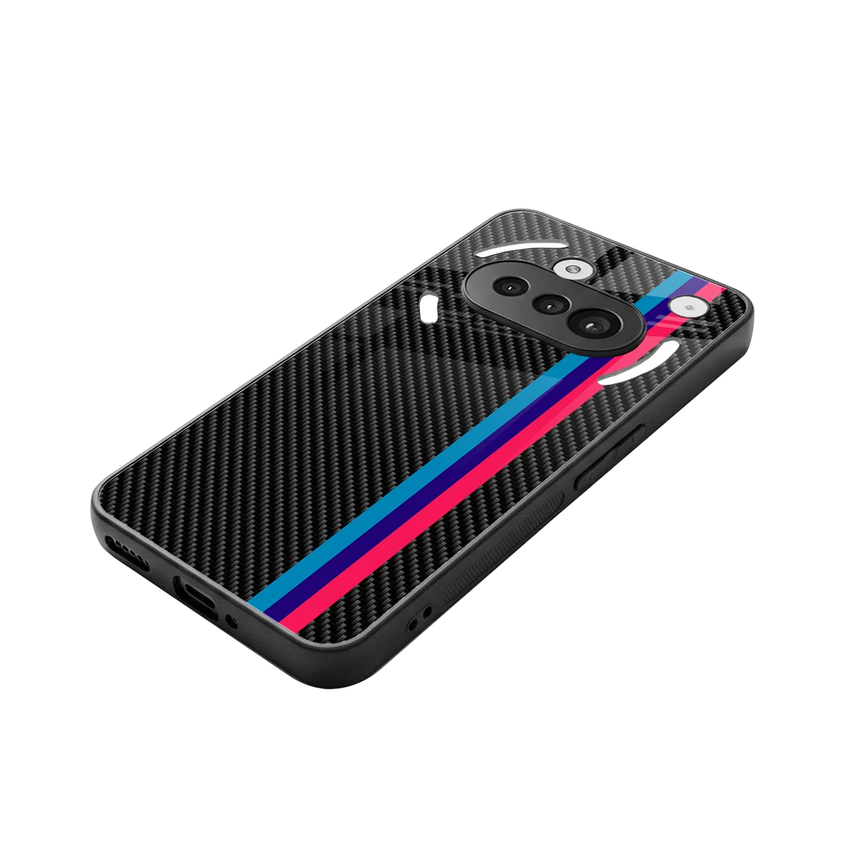 Carbon Fiber stylish phone case for nothing phone 3a | glossy glass and slim fit