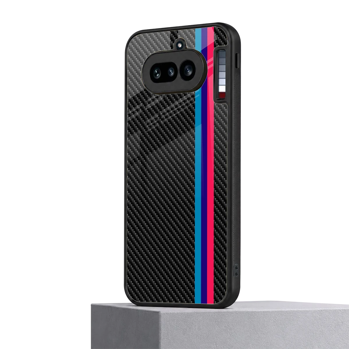 Carbon Fiber nothing phone 4a mobile cover | shockproof glass phone case