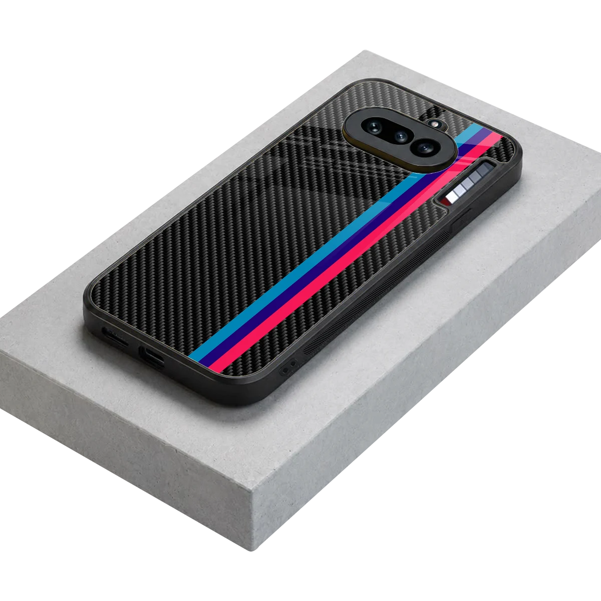 Carbon Fiber stylish phone case for nothing phone 4a | glossy glass and slim fit