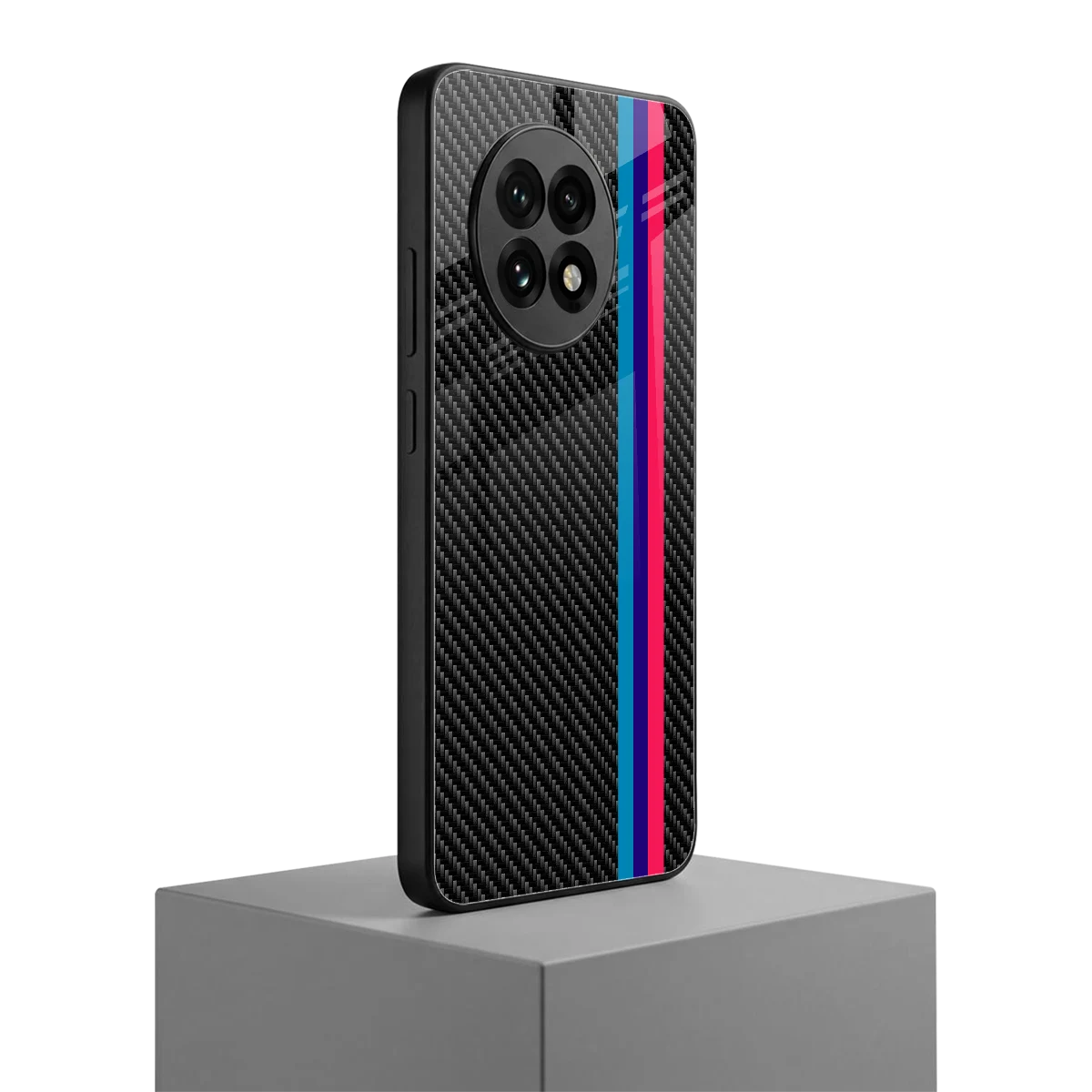 Carbon Fiber oneplus 13r mobile cover | shockproof glass phone case