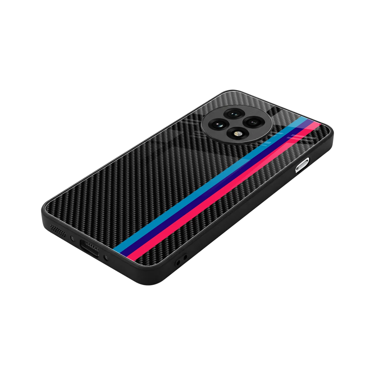 Carbon Fiber stylish phone case for oneplus 13r | glossy glass and slim fit