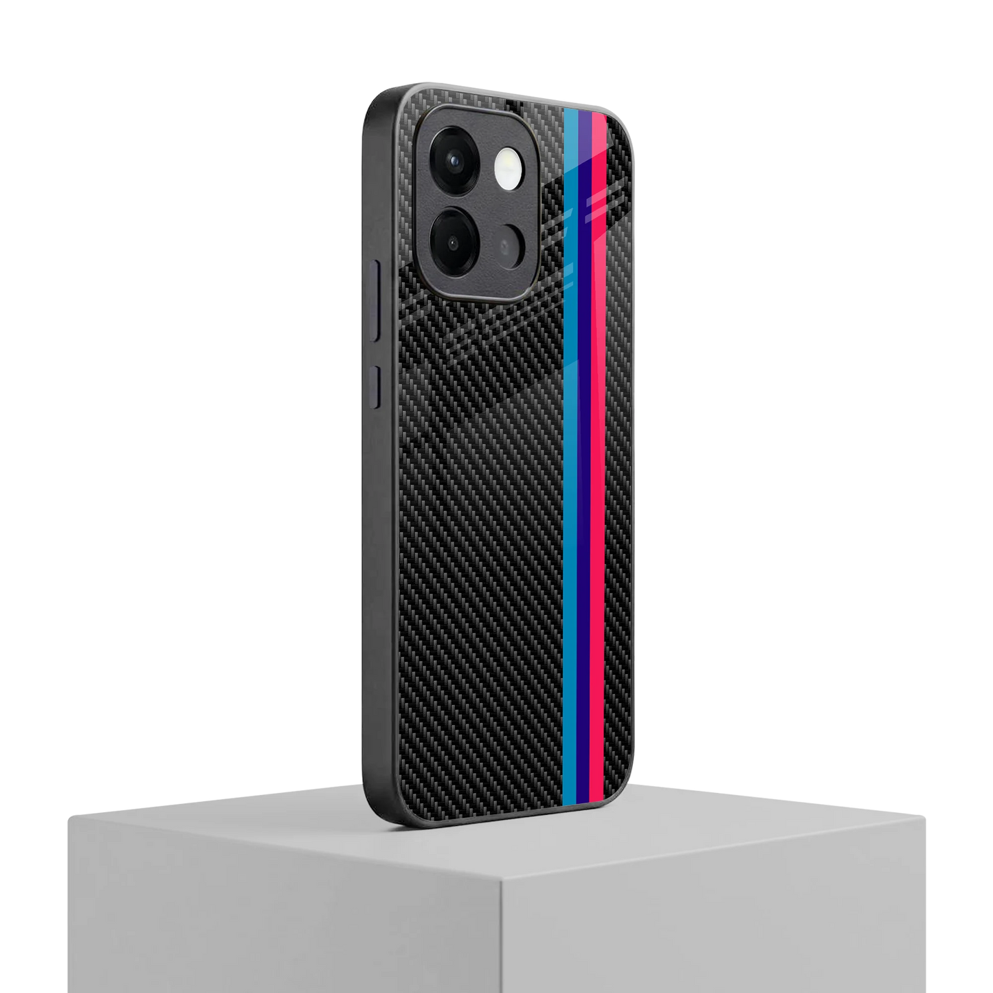 Carbon Fiber oneplus 13s mobile cover | shockproof glass phone case
