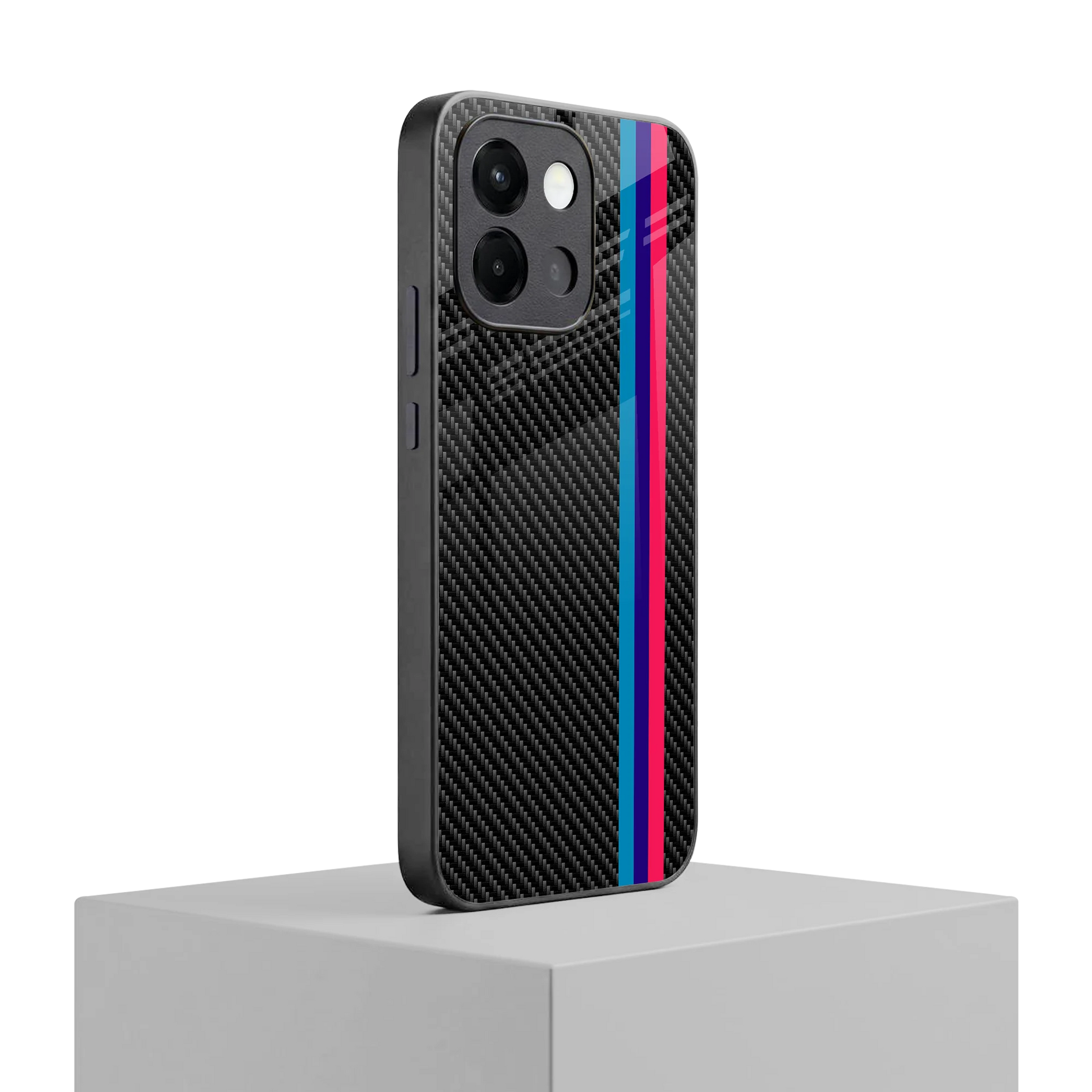 Carbon Fiber oneplus 13s mobile cover | shockproof glass phone case