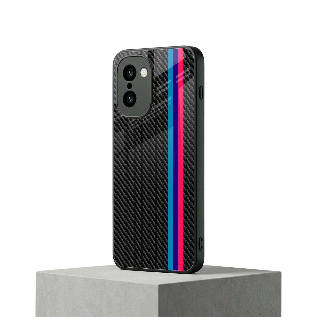 Carbon Fiber oneplus 15r mobile cover | shockproof glass phone case