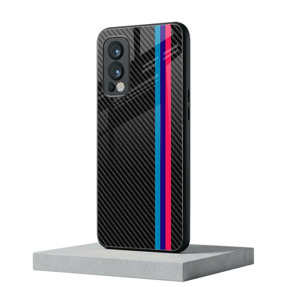 Carbon Fiber oneplus nord 2 mobile cover | shockproof glass phone case