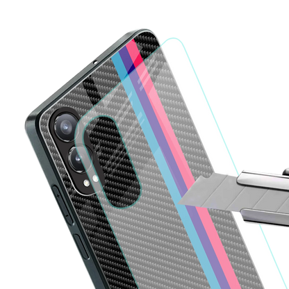 Carbon Fiber stylish phone case for oneplus nord ce 4 lite | glossy glass and slim fit