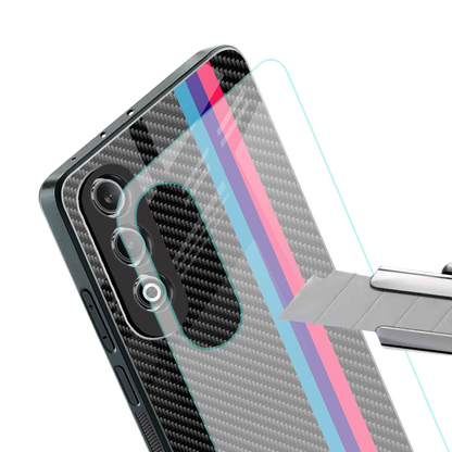 Carbon Fiber stylish phone case for oneplus nord ce 4 | glossy glass and slim fit