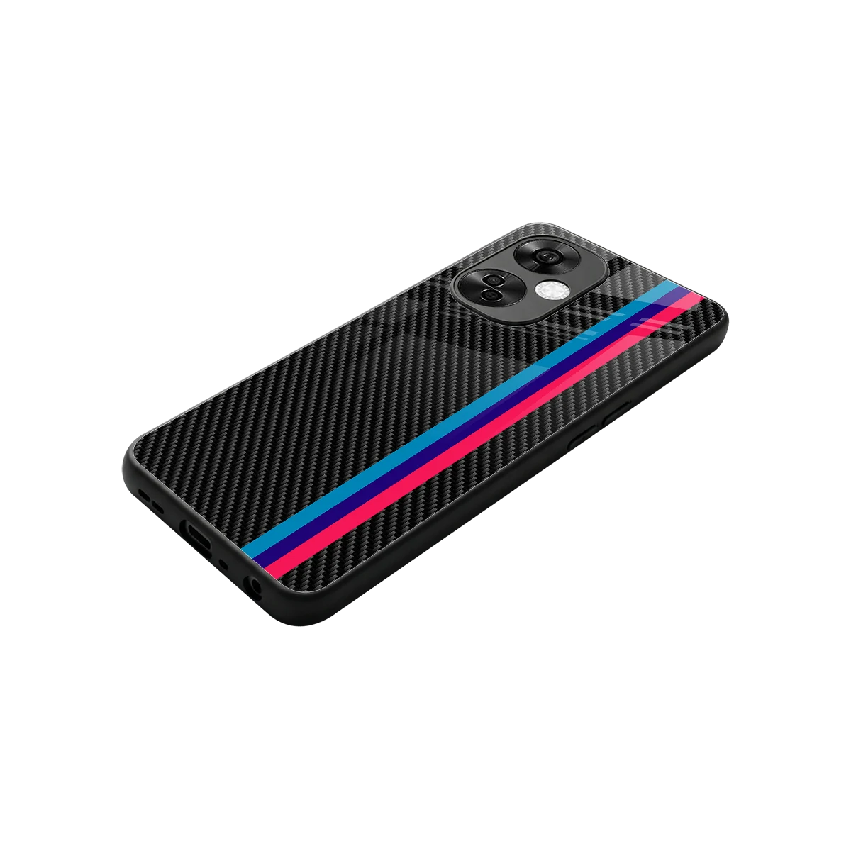 Carbon Fiber stylish phone case for oneplus nord ce 3 lite | glossy glass and slim fit