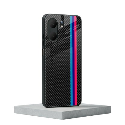 Carbon Fiber oppo a5x 5g mobile cover | shockproof glass phone case
