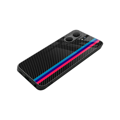 Carbon Fiber stylish phone case for oppo a5x 5g | glossy glass and slim fit
