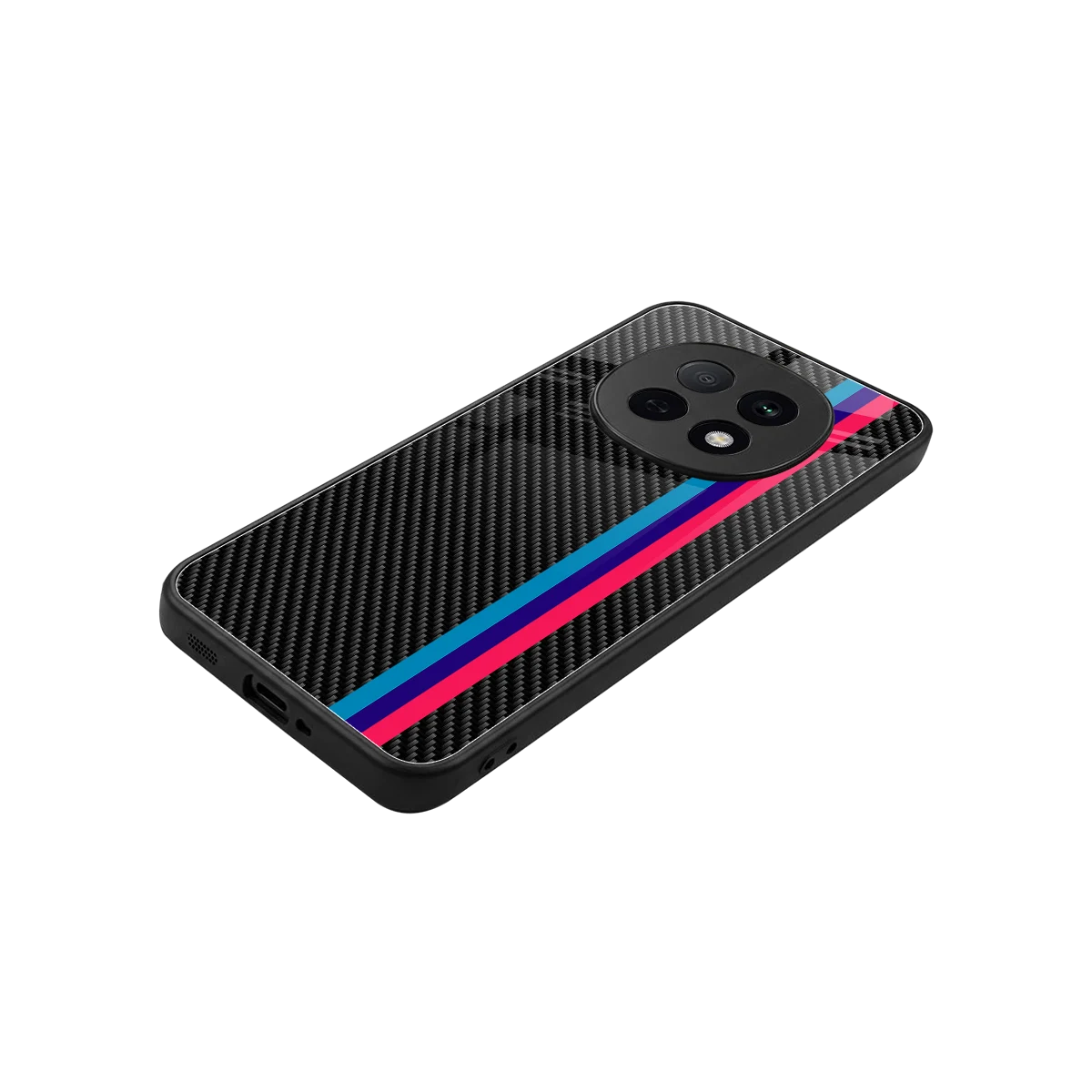 Carbon Fiber stylish phone case for oppo f29 pro 5g | glossy glass and slim fit