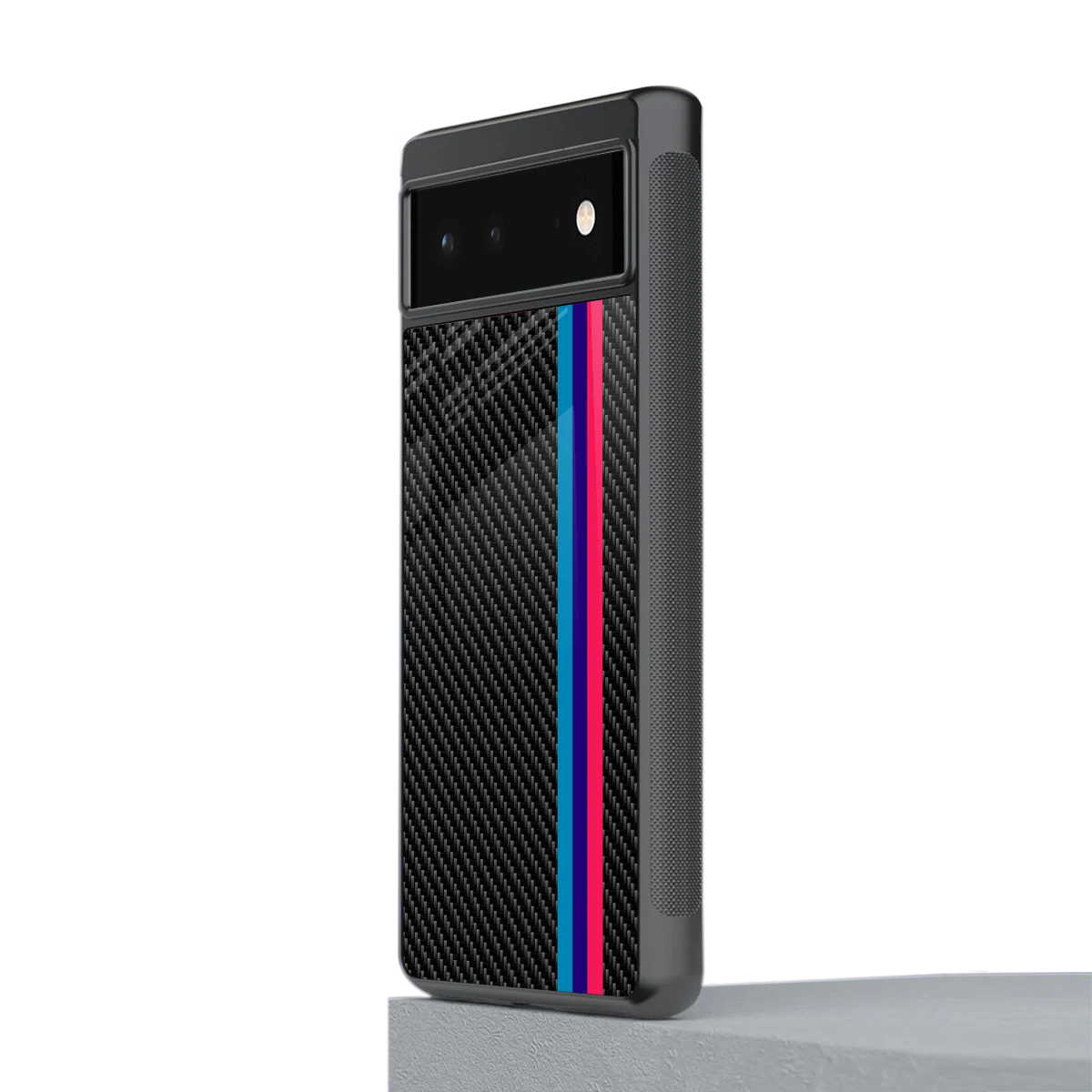 Carbon Fiber stylish phone case for google pixel 6 | glossy glass and slim fit