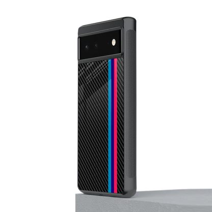 Carbon Fiber stylish phone case for google pixel 6a | glossy glass and slim fit