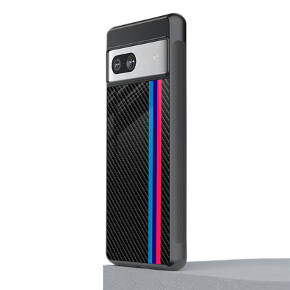 Carbon Fiber stylish phone case for google pixel 7a | glossy glass and slim fit