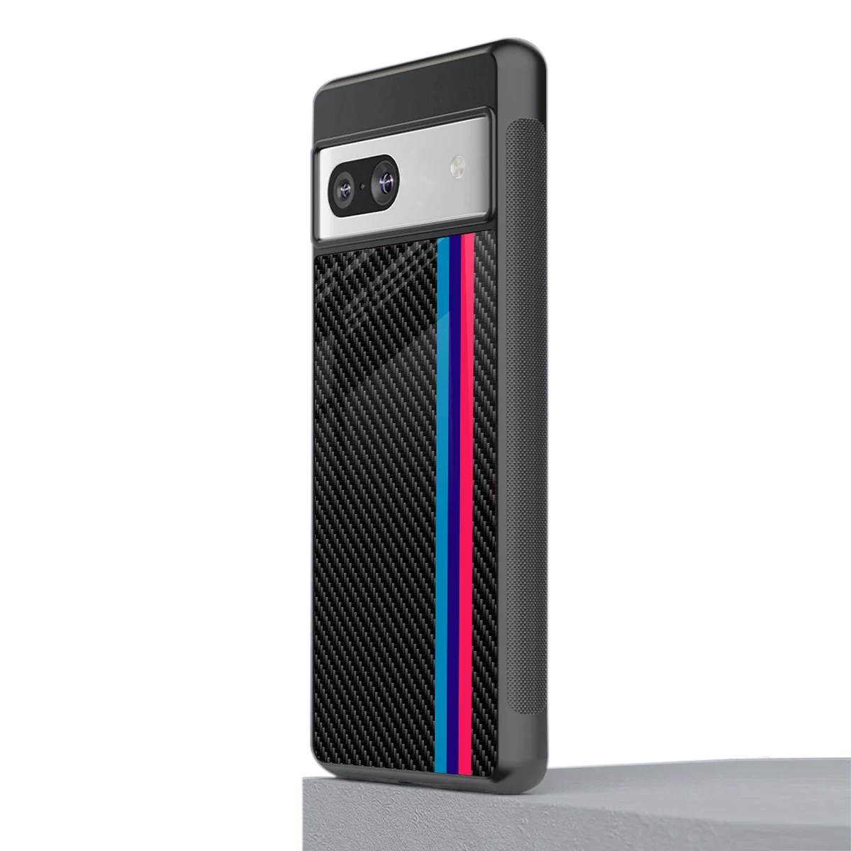 Carbon Fiber stylish phone case for google pixel 7 | glossy glass and slim fit