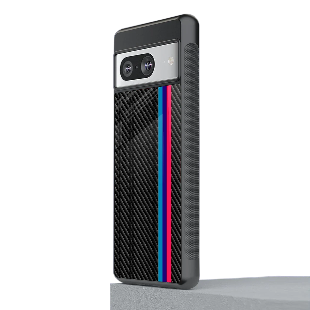 Carbon Fiber stylish phone case for google pixel 8 | glossy glass and slim fit
