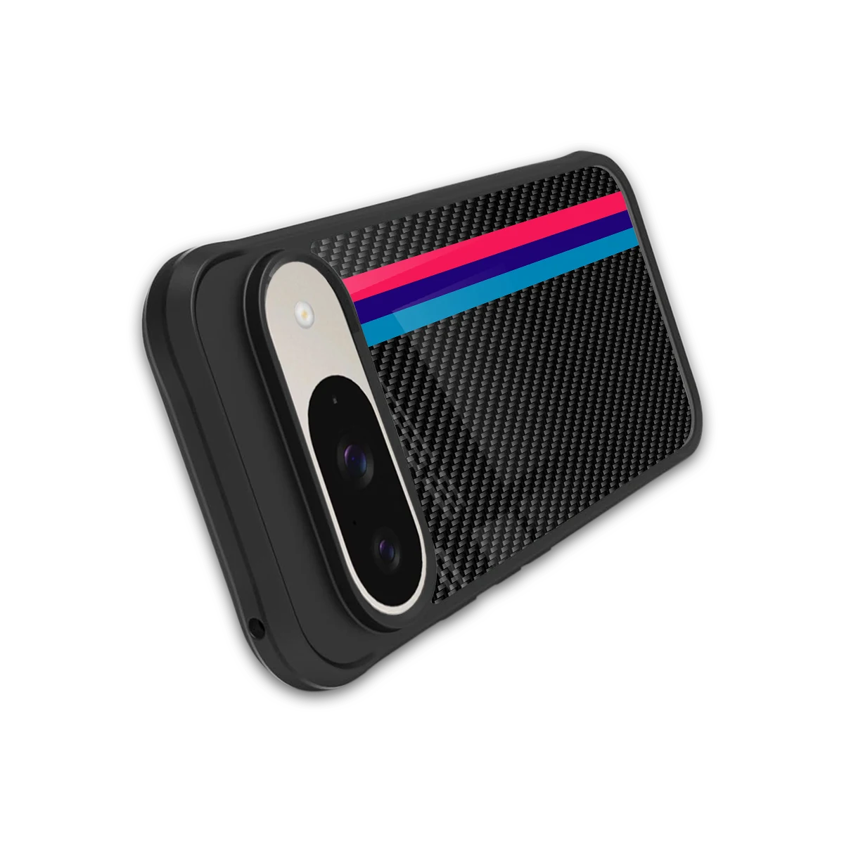 Carbon Fiber stylish phone case for google pixel 9 | glossy glass and slim fit