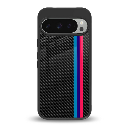 Carbon Fiber back phone cover | glass case for google pixel 9 pro xl