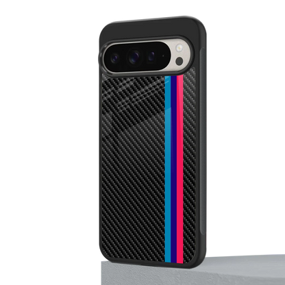 Carbon Fiber google pixel 9 pro mobile cover | shockproof glass phone case